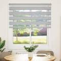 Miniatyrbillede 2 af 11: vidaXL zebragardin lysegrå 130x150 cm stofbredde 125,9 cm polyester