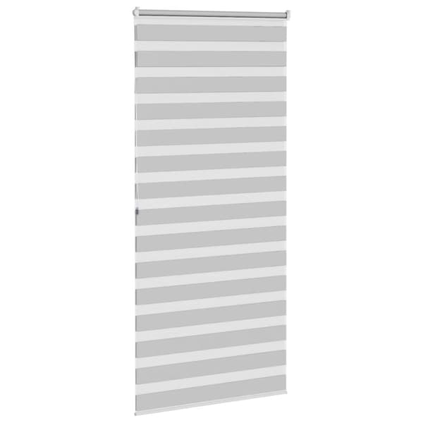 vidaXL zebragardin lysegrå 110x200 cm stofbredde 105,9 cm polyester