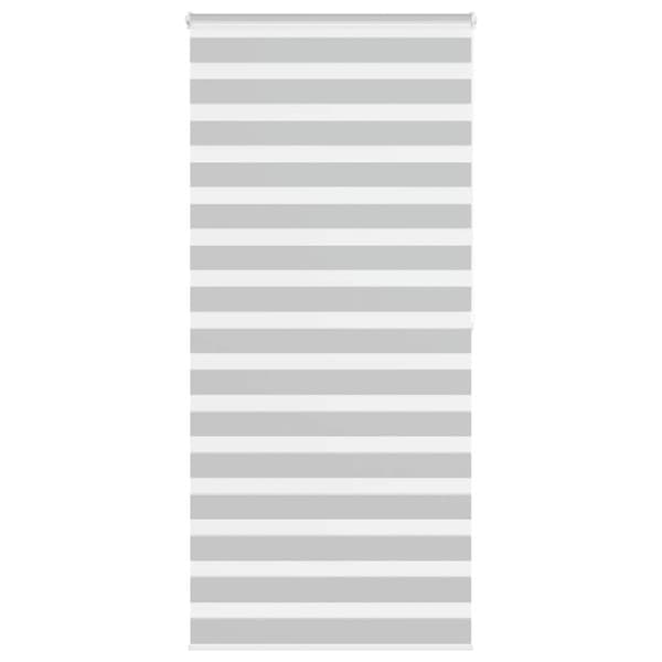 vidaXL zebragardin lysegrå 110x200 cm stofbredde 105,9 cm polyester