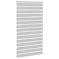 Miniatyrbillede 3 af 11: vidaXL zebragardin lysegrå 125x200 cm stofbredde 120,9 cm polyester