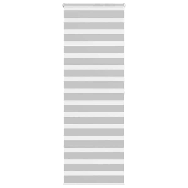 vidaXL Rullgardin zebra ljusgrå 70x200 cm tyg bredd 65,9 cm polyester