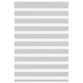 Miniatyrbillede 3 af 11: vidaXL zebragardin lysegrå 115x150 cm stofbredde 110,9 cm polyester
