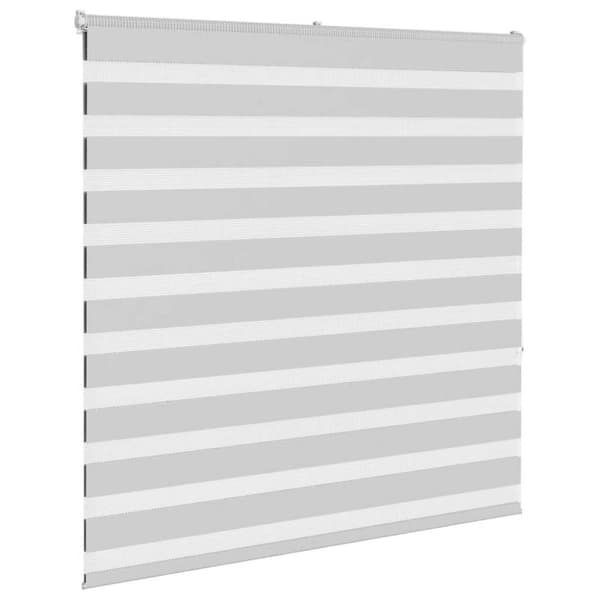 vidaXL zebragardin lysegrå 145x150 cm stofbredde 140,9 cm polyester