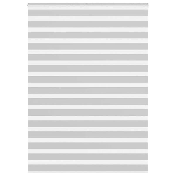 vidaXL zebragardin lysegrå 155x200 cm stofbredde 150,9 cm polyester