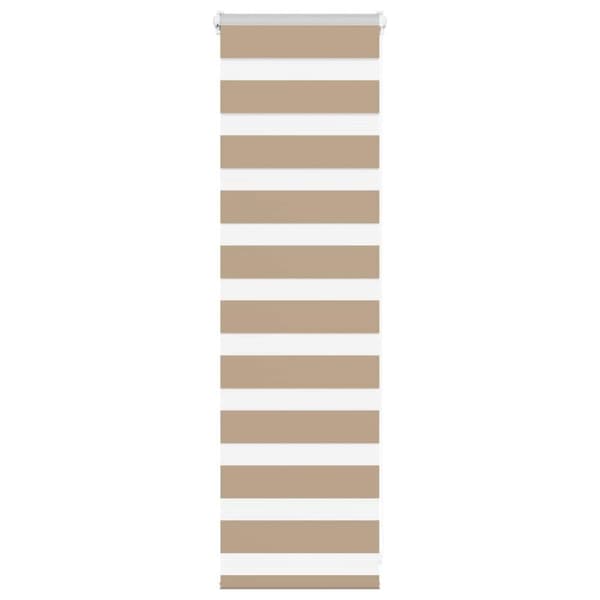 vidaXL zebragardin sandbrun 45x100 cm stofbredde 40,9 cm polyester