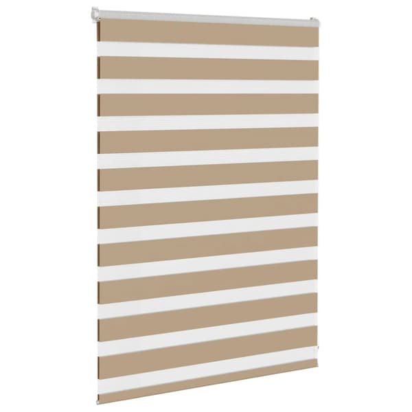 vidaXL Sebragardin sandbrun 105x100 cm stoff bredde 100,9 cm polyester