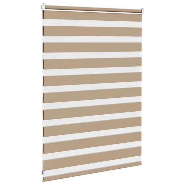 vidaXL Sebragardin sandbrun 105x100 cm stoff bredde 100,9 cm polyester