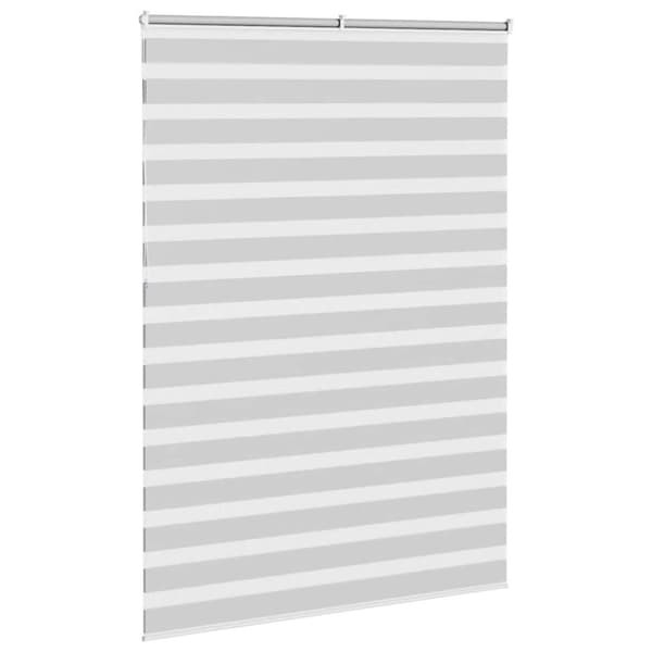 vidaXL zebragardin lysegrå 155x230 cm stofbredde 150,9 cm polyester