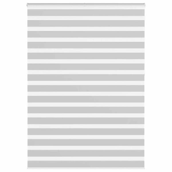 vidaXL zebragardin lysegrå 155x230 cm stofbredde 150,9 cm polyester