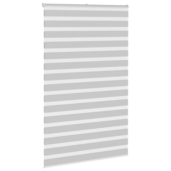 vidaXL Sebragardin lysegrå 140x200 cm stoff bredde 135,9 cm polyester