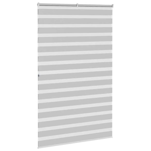 vidaXL Sebragardin lysegrå 140x200 cm stoff bredde 135,9 cm polyester