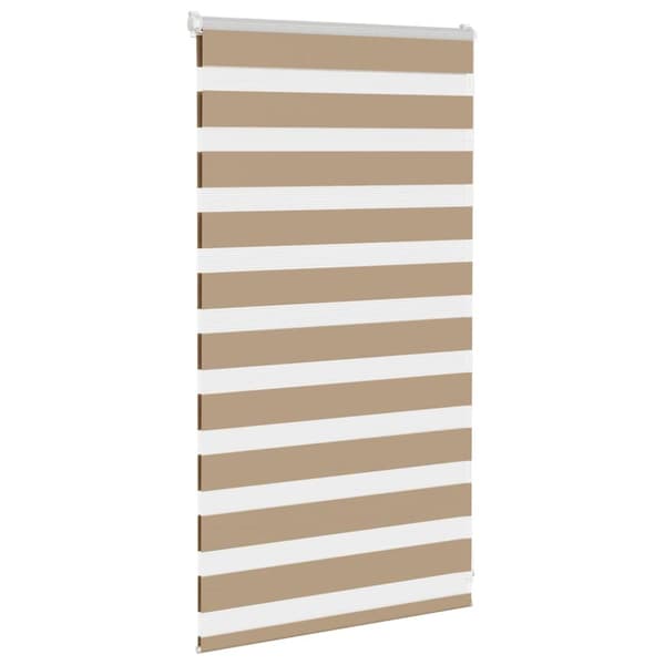 vidaXL Rullgardin zebra 85x100 cm tyg bredd 80,9 cm polyester