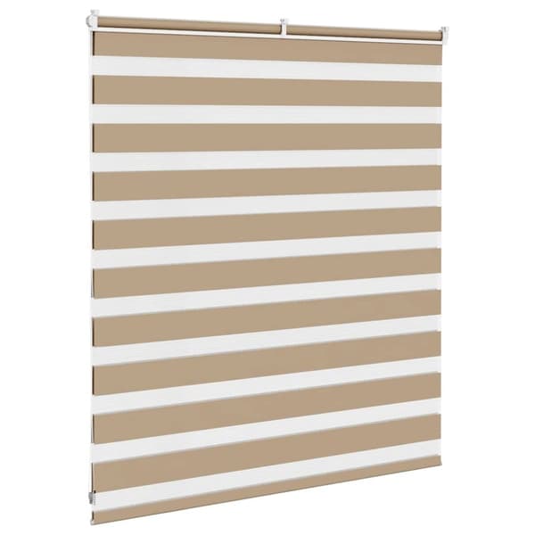 vidaXL zebragardin sandbrun 120x100 cm stofbredde 115,9 cm polyester