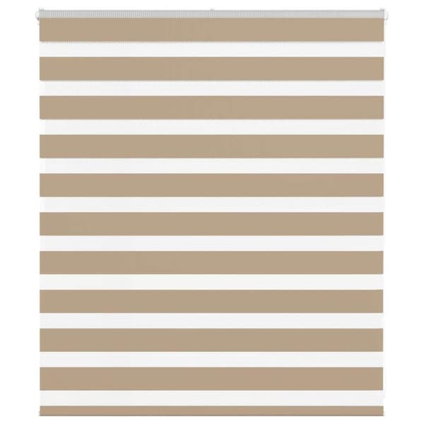 vidaXL zebragardin sandbrun 120x100 cm stofbredde 115,9 cm polyester