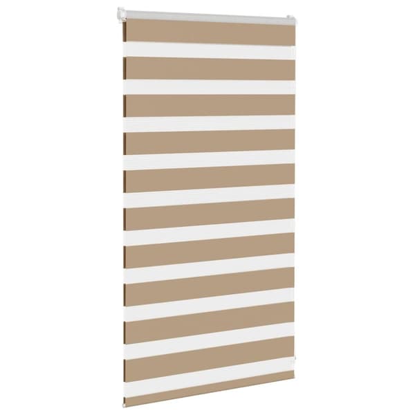 vidaXL zebragardin sandbrun 80x100 cm stofbredde 75,9 cm polyester