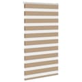 Miniatyrbillede 3 af 11: vidaXL zebragardin sandbrun 80x100 cm stofbredde 75,9 cm polyester