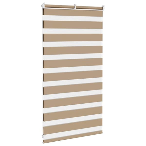 vidaXL zebragardin sandbrun 80x100 cm stofbredde 75,9 cm polyester