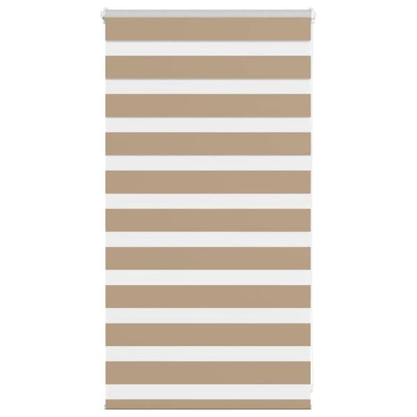 vidaXL zebragardin sandbrun 80x100 cm stofbredde 75,9 cm polyester