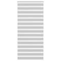 Miniatyrbild 1 av 11: vidaXL Rullgardin zebra ljusgrå 110x230 cm tyg bredd 105,9cm polyester