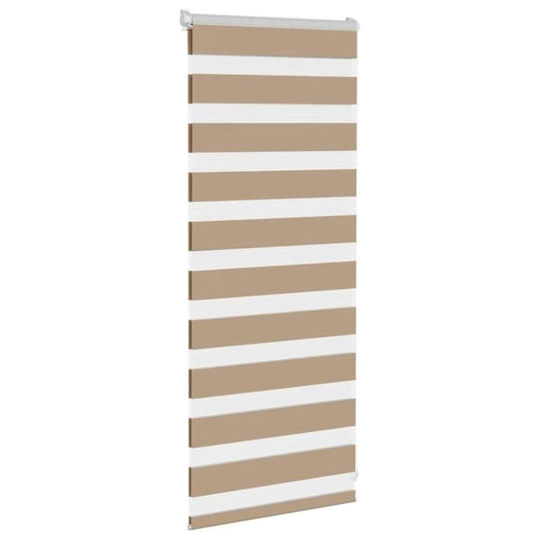 vidaXL zebragardin sandbrun 60x100 cm stofbredde 55,9 cm polyester