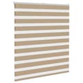 Miniatyrbilde 3 av 11: vidaXL Sebragardin sandbrun 130x100 cm stoff bredde 125,9 cm polyester
