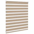 Miniatyrbilde 4 av 11: vidaXL Sebragardin sandbrun 130x100 cm stoff bredde 125,9 cm polyester