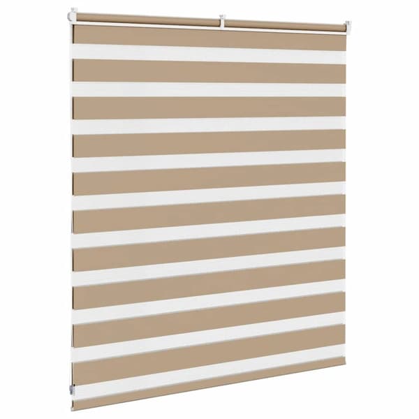 vidaXL Sebragardin sandbrun 130x100 cm stoff bredde 125,9 cm polyester