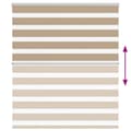 Miniatyrbilde 5 av 11: vidaXL Sebragardin sandbrun 130x100 cm stoff bredde 125,9 cm polyester