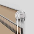 Miniatyrbilde 10 av 11: vidaXL Sebragardin sandbrun 130x100 cm stoff bredde 125,9 cm polyester