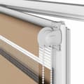 Miniatyrbilde 11 av 11: vidaXL Sebragardin sandbrun 130x100 cm stoff bredde 125,9 cm polyester