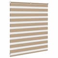 Miniatyrbillede 4 af 11: vidaXL zebragardin sandbrun 130x100 cm stofbredde 125,9 cm polyester