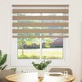 Miniatyrbillede 2 af 11: vidaXL zebragardin sandbrun 130x100 cm stofbredde 125,9 cm polyester