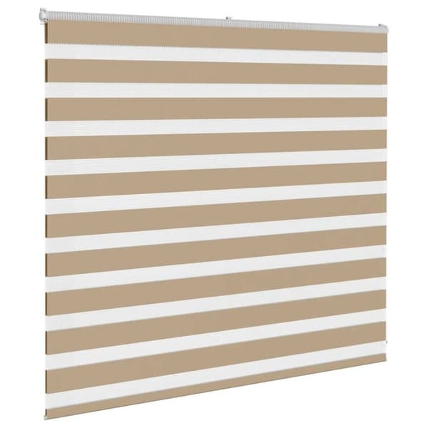 vidaXL zebragardin sandbrun 160x100 cm stofbredde 155,9 cm polyester