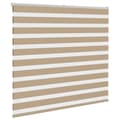 Miniatyrbillede 3 af 11: vidaXL zebragardin sandbrun 160x100 cm stofbredde 155,9 cm polyester