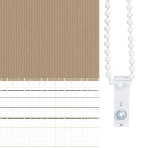 vidaXL Sebragardin sandbrun 50x150 cm stoff bredde 45,9 cm polyester