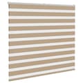 Miniatyrbillede 3 af 11: vidaXL zebragardin sandbrun 155x100 cm stofbredde 150,9 cm polyester