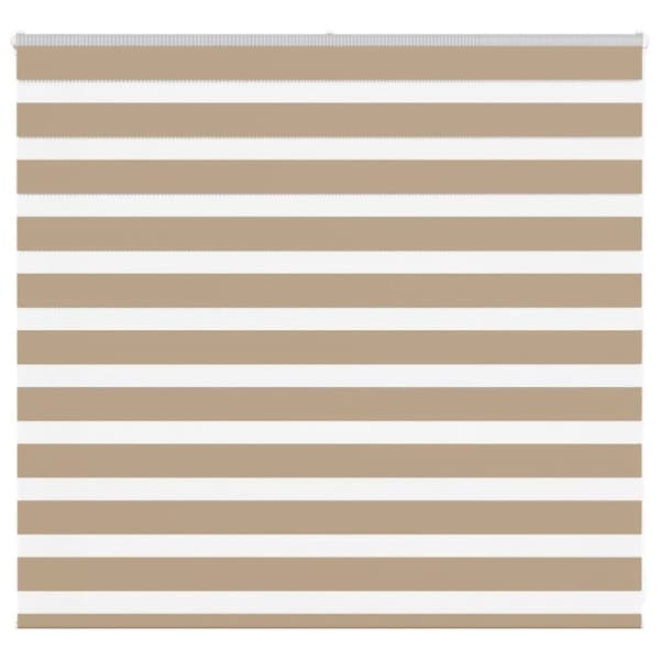 vidaXL zebragardin sandbrun 165x100 cm stofbredde 160,9 cm polyester