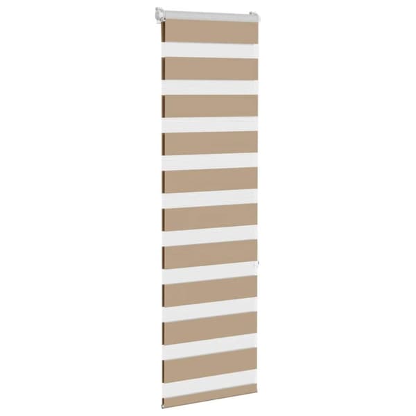 vidaXL Sebragardin sandbrun 45x150 cm stoff bredde 40,9 cm polyester