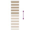 Miniatyrbilde 5 av 11: vidaXL Sebragardin sandbrun 45x150 cm stoff bredde 40,9 cm polyester