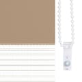 Miniatyrbilde 9 av 11: vidaXL Sebragardin sandbrun 45x150 cm stoff bredde 40,9 cm polyester