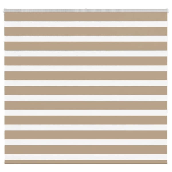 vidaXL zebragardin sandbrun 155x150 cm stofbredde 150,9 cm polyester