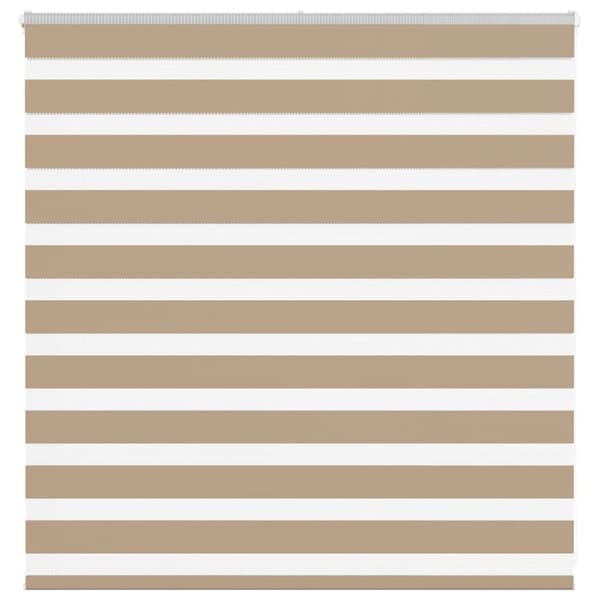 vidaXL zebragardin sandbrun 140x100 cm stofbredde 135,9 cm polyester