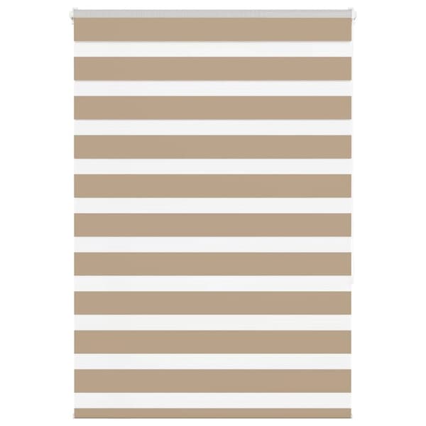 vidaXL zebragardin sandbrun 105x150 cm stofbredde 100,9 cm polyester