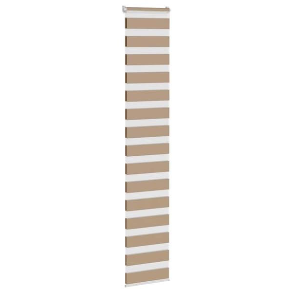 vidaXL zebragardin sandbrun 45x200 cm stofbredde 40,9 cm polyester