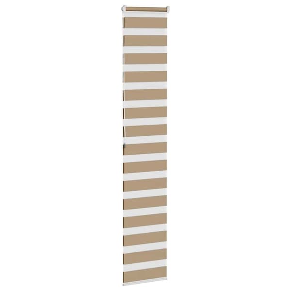 vidaXL zebragardin sandbrun 45x200 cm stofbredde 40,9 cm polyester