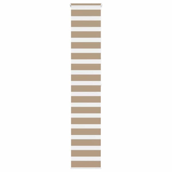 vidaXL zebragardin sandbrun 45x200 cm stofbredde 40,9 cm polyester