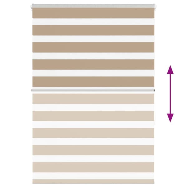 vidaXL Rullgardin zebra 115x150 cm tyg bredd 110,9 cm polyester
