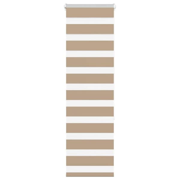 vidaXL zebragardin sandbrun 45x150 cm stofbredde 40,9 cm polyester