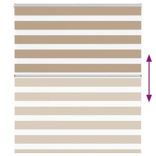 vidaXL Rullgardin zebra 120x150 cm tyg bredd 115,9 cm polyester