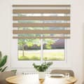 Miniatyrbillede 2 af 11: vidaXL zebragardin sandbrun 125x150 cm stofbredde 120,9 cm polyester